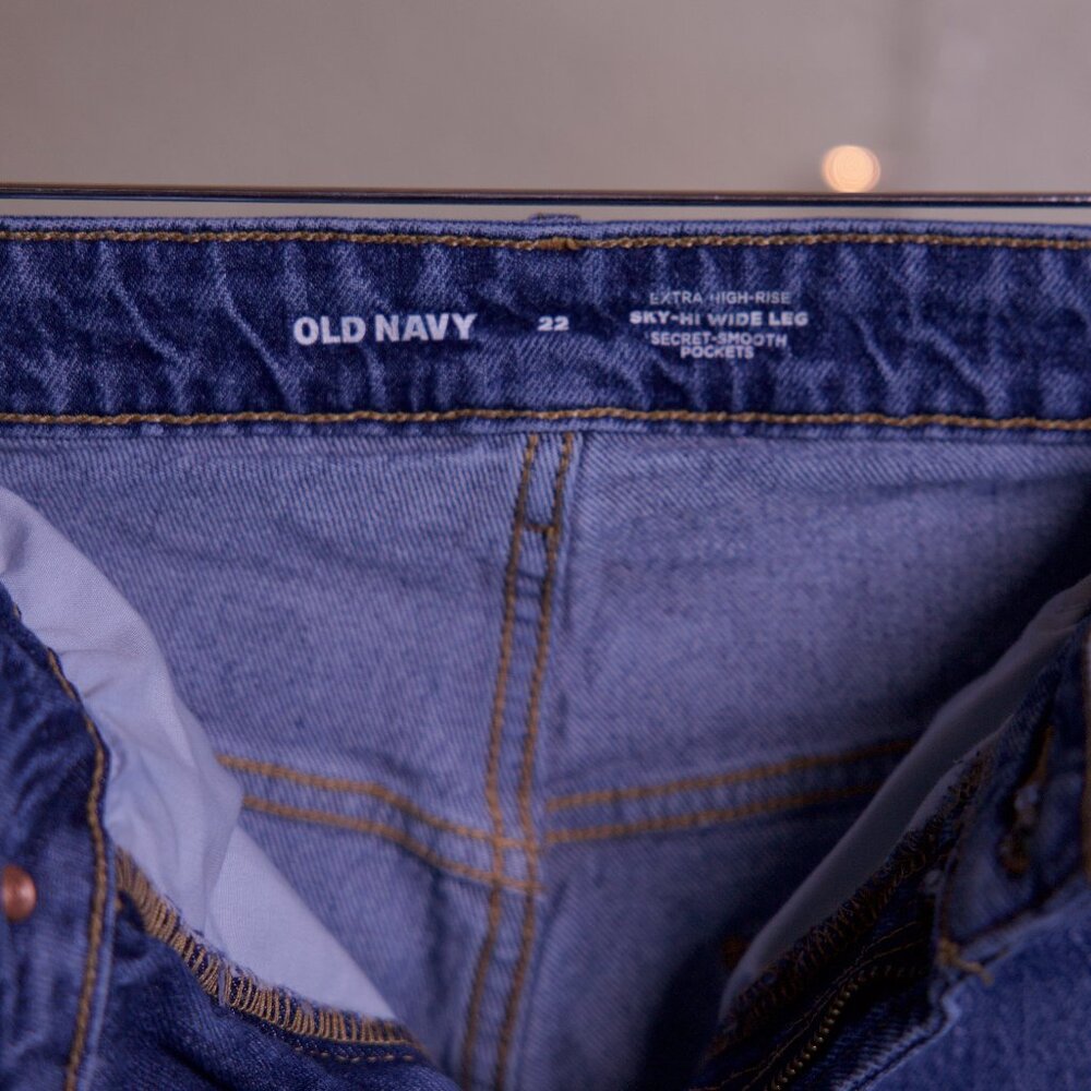 Extra High Rise Sky-Hi Wide Leg - Women's Old Navy Jeans - Size 22